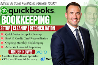set up and manage your quickbooks online, xero bookkeeping fast and accurately