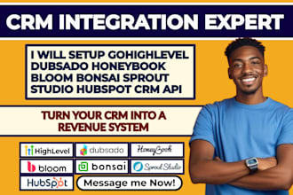 setup gohighlevel dubsado honeybook bloom bonsai sprout studio hubspot crm API