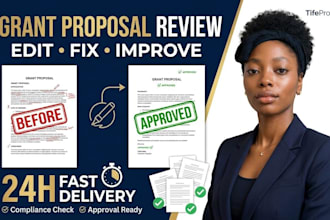 professionally review and edit your grant proposal fast