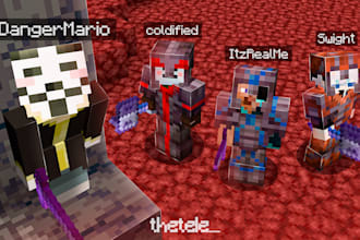 make a professional minecraft thumbnail