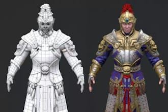 create high quality 3d game character animation mobile game fps in ue5 blender