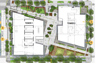 draw driveway plan, parking lot, site plan, property map