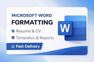 format microsoft word documents, resumes and templates