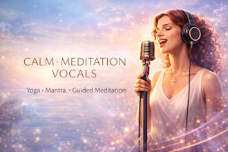 sing meditation mantra, relaxing, yoga music, ethereal vocals, guided meditation