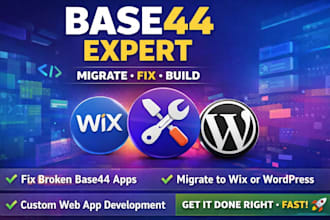 base44 expert migrate base44 to wix wordpress fix base44 web app base44 bug fix