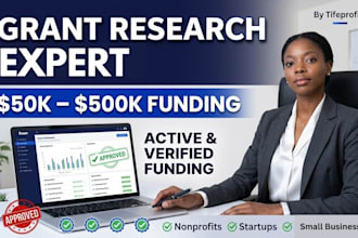 do professional grant research for nonprofits and businesses