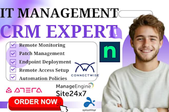 setup splashtop atera site24x7 pdq deploy ninjarmm connectwise psa pulseway crm
