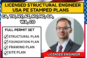 city permit drawing, roof framing plan, beam layout, slab foundation,pe stamp