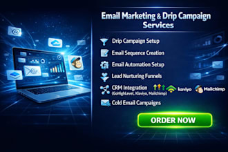 setup drip campaign email automation email sequence lead nurturing CRM workflow
