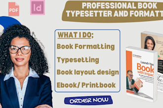 be your formatter, typesetter for amazon kdp, ingramspark, lulu paperback ebook