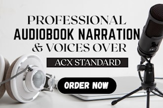 be your audiobook narrator who will voiceover your audiobook
