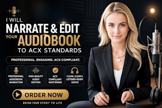 be your audiobook narrator who will voiceover your audiobook