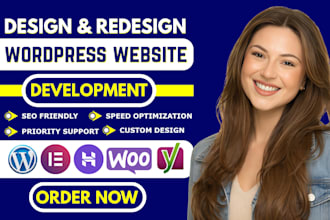 build wordpress website rebuild wordpress elementor business website development