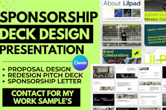 design sponsorship deck sponsorship pitch deck presentation sponsorship proposal