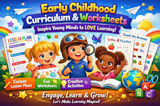 design early children curriculum development, printable worksheet,lesson plan