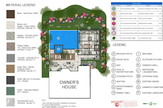 design 2d landscape drawings, hardscape site plans, or cad for permits and hoa