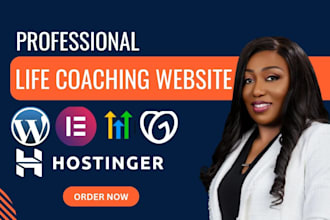 build life coach business website, redesign life coach website