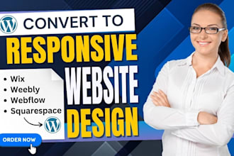 clone or migrate wix, webflow, or squarespace to wordpress website