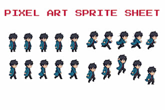 create professional pixel art animations and sprite sheets