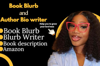 book blurb blurb writing book description author bio amazon kdp book publishing