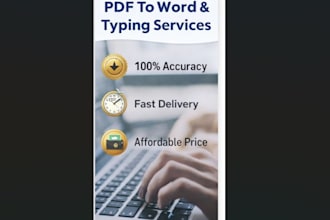 convert pdf to word , do typing and simplify notes clearly