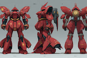 draw gundam, transformer, robot, armor, mecha