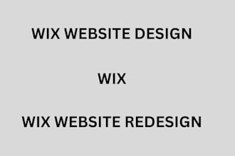 wix website design, wix website redesign, edit wix website