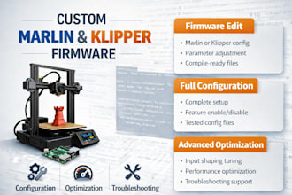 customize marlin or kipper firmware for your 3d printer