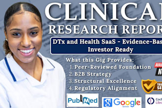 brand a clinical research report, medical writing,  digital health, saas content