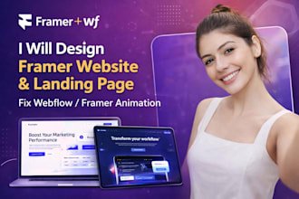 framer website design framer landing page fix webflow framer animation developer