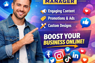 be your social media person and help promote your business