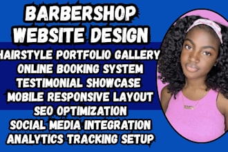 develop wordpress barbershop website barber website haircut website salon site