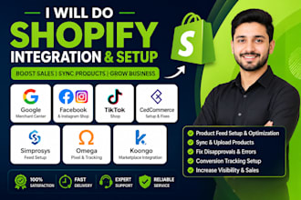 do shopify cedcommerce google facebook omega simprosys tiktok shop koongo
