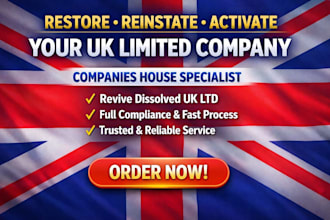 restore, reinstate and activate your UK limited company with companies house
