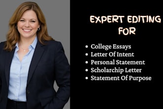 proofread and edit your personal statement sop and college admission essay