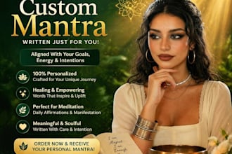 write a personalized custom mantra for your goals