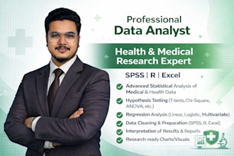 analyze health and medical research data using spss and excel