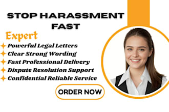 write a powerful cease and desist letter to stop harassment or defamation fast