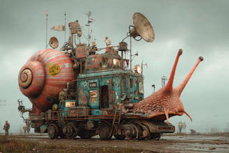 creative photorealistic science fiction illustration