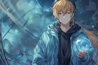 draw custom anime art of your oc, character, and fanart