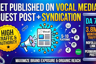 write and publish a guest post on vocal authority 73 traffic 4m
