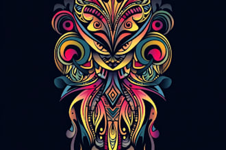 draw a profesional tribal tattoo design