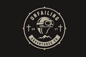 design off road motorcycle adventure company logo
