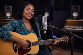 sing pro soulful worship christian gospel song as female singer gospel vocalist