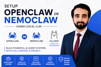 setup openclaw or nemoclaw on cloud or local using local llm
