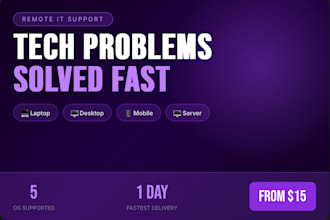 fix your tech problems fast with remote IT support