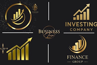 design a modern minimalist accounting finance and bookkeeping logo design