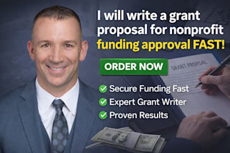 write a grant proposal for nonprofit funding approval fast
