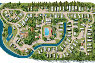 draw interactive rv park map plat map site plan campground