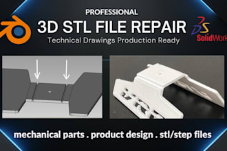 repair stl step obj 3mf file scan cleanup mesh fix for 3d printing in blender